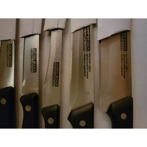 Koch Messer Stainless Rostfrei Inox 7pc Kitchen Knifes Sharpening Steel & Board